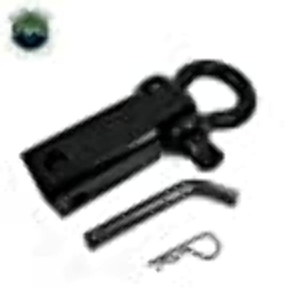 Receiver Mount Overland Vehicle Systems Recovery Shackle 3/4" 4.75 Ton Rated Black Universal - Black Two Stage Powder Coat Finish - Used for Automotive Recovery and Towing