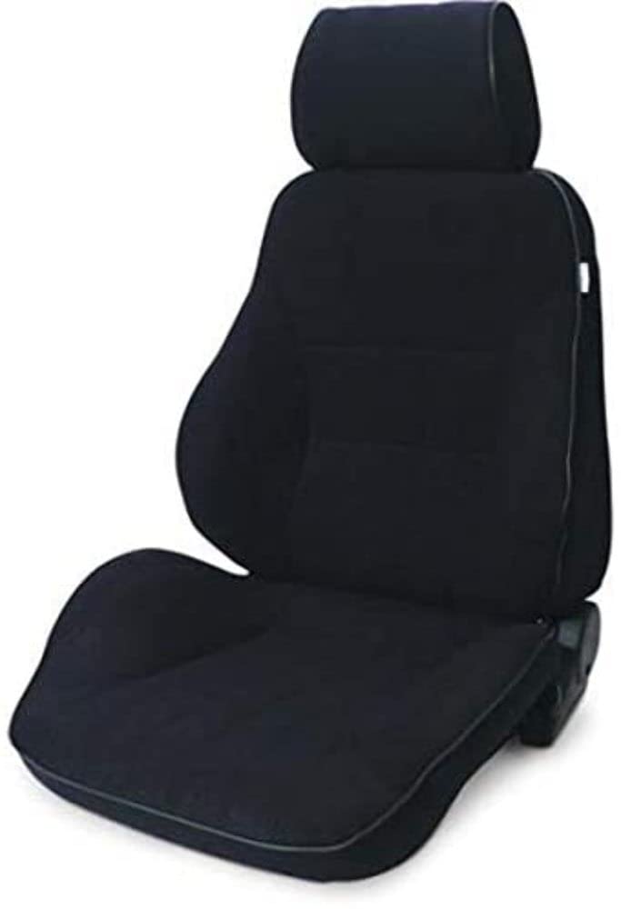 Black Velour ProCar by Scat 80-1000-61LS Racing Rally Smooth Back Recliner Left Seat