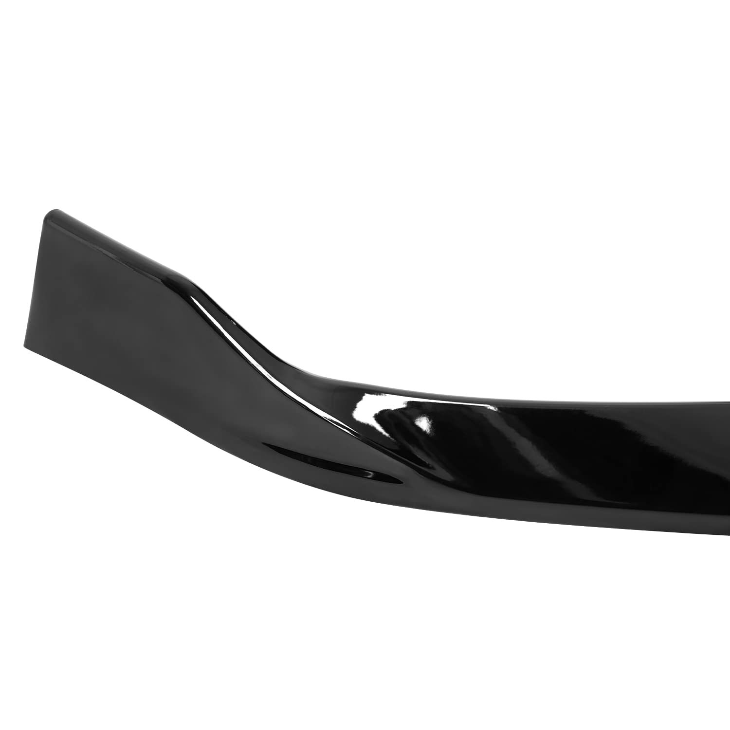Front Bumper Lip Spec-D Tuning Glossy Black Compatible with 2017-2020 Tesla Model S, 2016 Tesla Model S Bumper