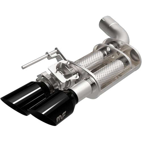 Performance MagnaFlow Exhaust Muffler 14150: 3.5"/3.5" Inlet/Outlet, 5x8x6" Oval, Stainless Steel, Brushed Finish