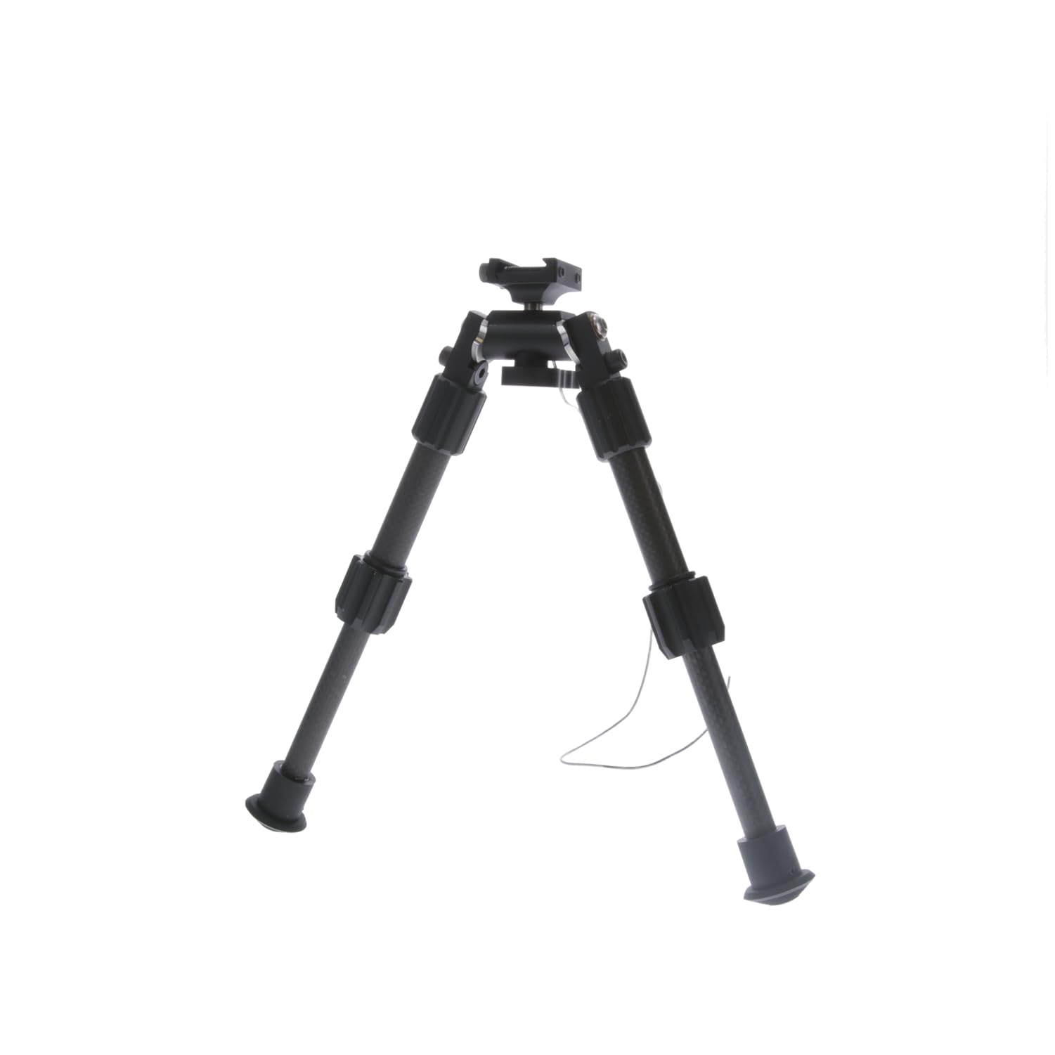 TRUGLO Carbon Pro Tac Pod Adjustable Lightweight Durable Portable Rifle Bipod w/Pivoting Base - 9-13 in. Leg Length, Picatinny Rail Mount