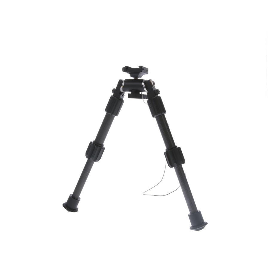TRUGLO Carbon Pro Tac Pod Adjustable Lightweight Durable Portable Rifle Bipod w/Pivoting Base - 9-13 in. Leg Length, Picatinny Rail Mount