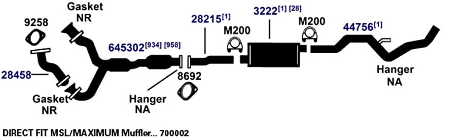 Muffler AP Exhaust 3222
