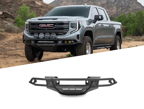 Offroad DV8 Tube Front Bumper for 2022-2025 GMC Sierra 1500 | High-Speed Desert & Rock Crawling Styles | Ultra High-Clearance Design | Prerunner Push Bar w/Light Mounts | Center Light Mount | Steel