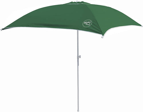 Taylor Made Anchorshade III Boat Shade, 6' x 6', Forest Green, Adjustable Aluminum Pole to 8 Feet, UV-Treated Fade-Resistant Nylon, Market-Style Top, Carrying Case, Fits Most Boats and Benches – 22047