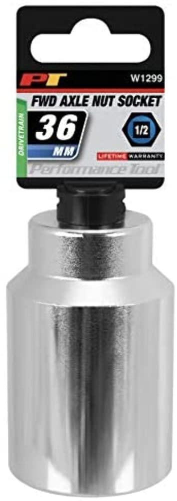 W1299 Performance Tool 36mm Front Wheel Drive Axle Nut Socket