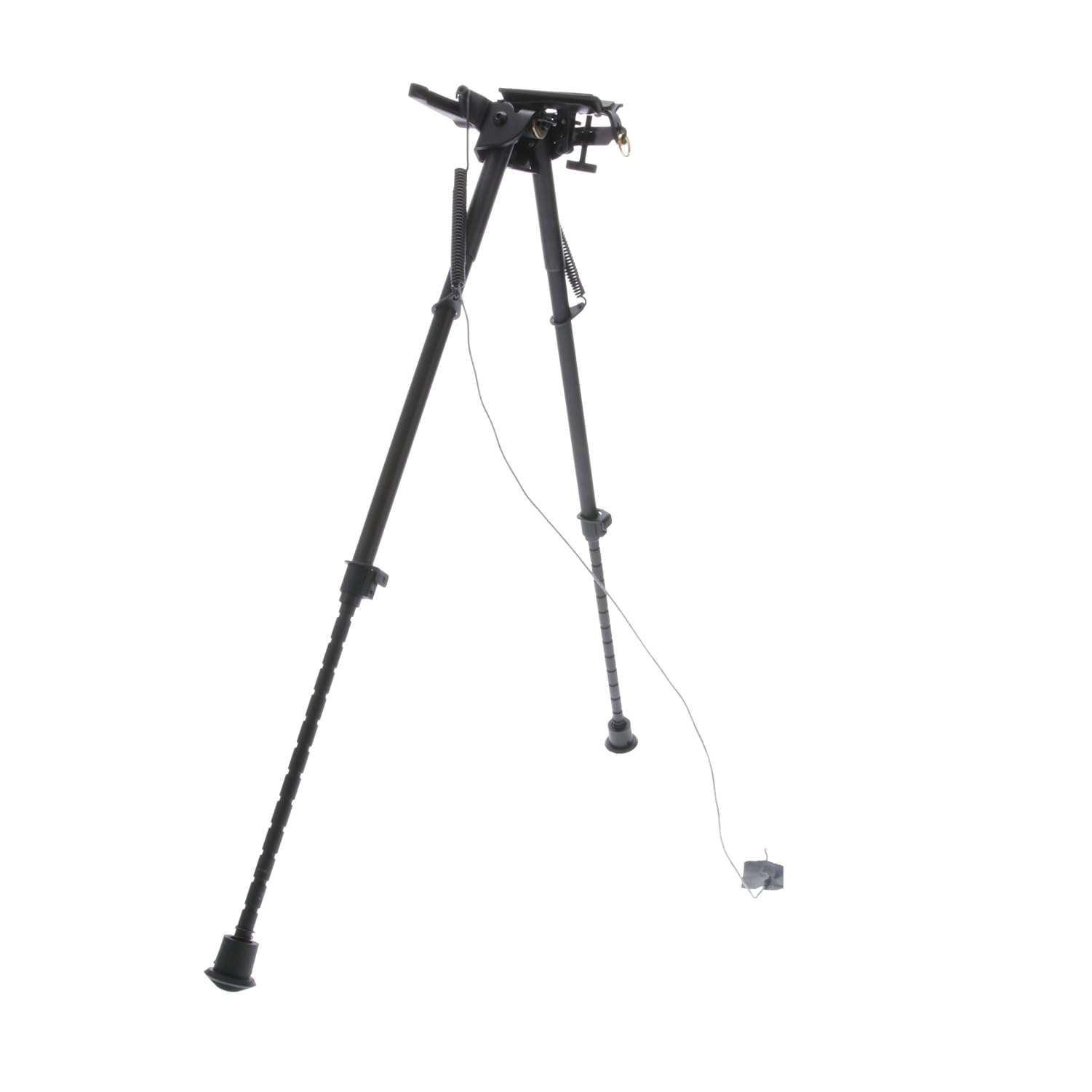 TruGlo All-Metal Tac Pod Adjustable Lightweight Versatile Durable Portable Rifle Bipod for Bench or Prone Shooting - Pivoting Base, 13-23 in. Leg Length
