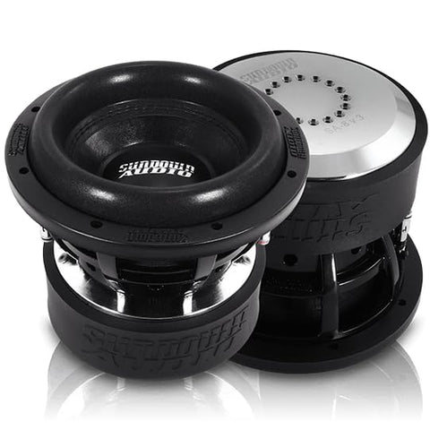 8" Sundown Audio SA-8 V.3 D4 Dual 4 Ohm Subwoofer - 600W RMS / 1200W Peak - 16mm Xmax, Cast Aluminum Frame, Low Distortion Car Subwoofer - Vented Design for Ported Enclosures