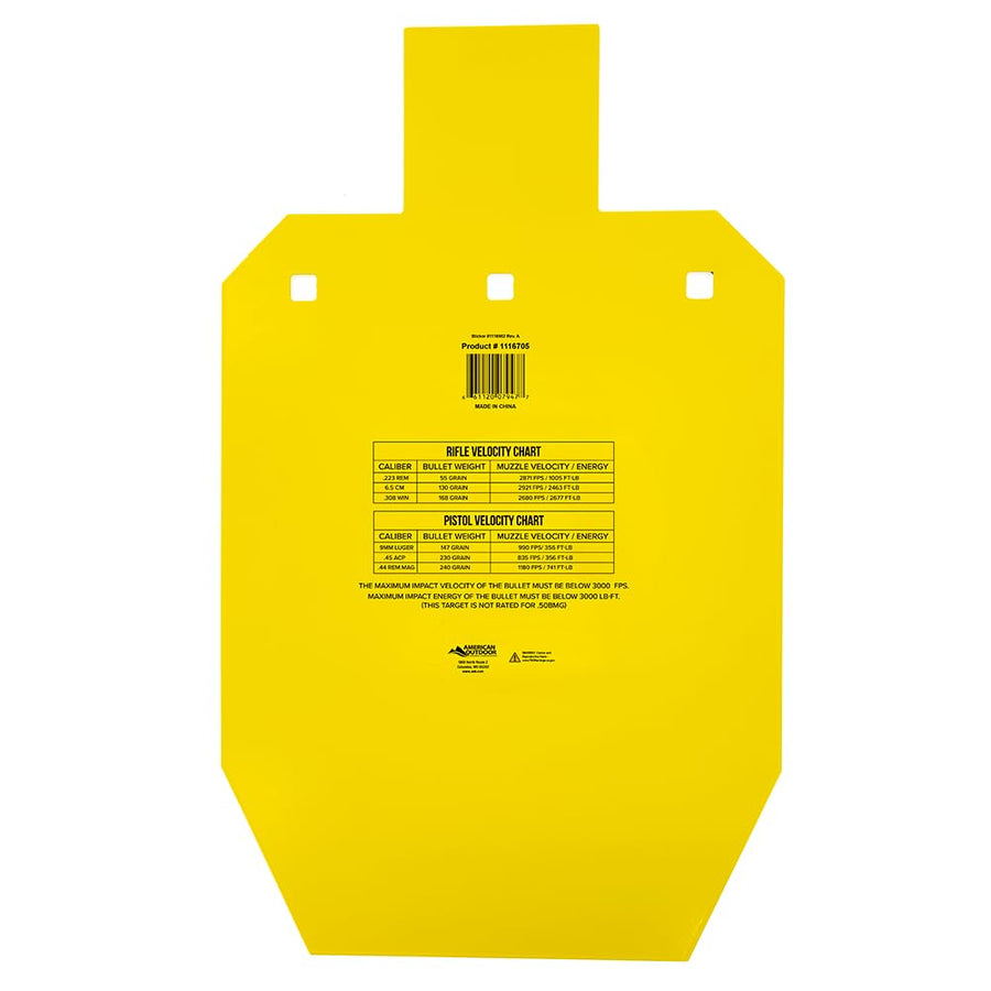 AR500 Steel Targets Caldwell High Caliber 3/8 Inch Thickness, Rifle Rated for Precision Shooting and Target Practice with Hanging Options (Sold Separately)
