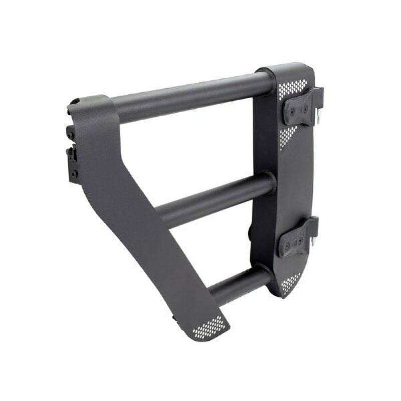 Go Rhino Tube Trailline Doors - Rear | Mild Steel, Textured Black | 572502 | Fits 2007 - 2018 Jeep Wrangler JKU, 2-Door or 4-Door