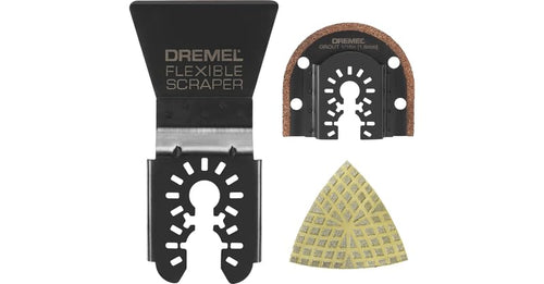 Universal Dremel Grout and Tile Oscillating Multi-Tool Set (3-Piece)