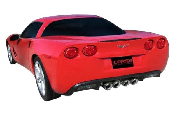 Corsa 21010BLK Axle-Back Exhaust CORSA (Chevrolet Corvette C6 2005-2008), 1 Pack