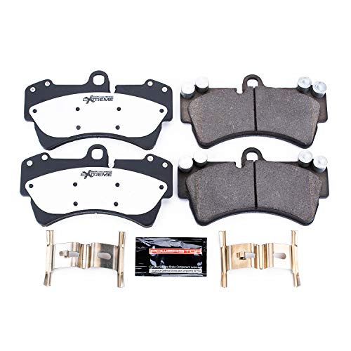 Power Stop Z26-977 Z26 Carbon Fiber-Ceramic Brake Pads with Hardware For Audi Q7 2007-2015, Porsche Cayenne 2003-2006, Porsche Cayenne 2008-2010, VWTouareg 2004-2010 [Model Specific]