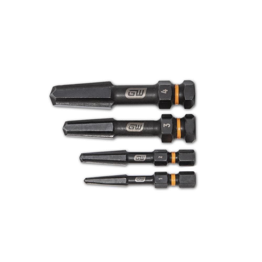 4 PC. GEARWRENCH Bolt Biter Screw Extraction Set - 84787, Chrome, Large