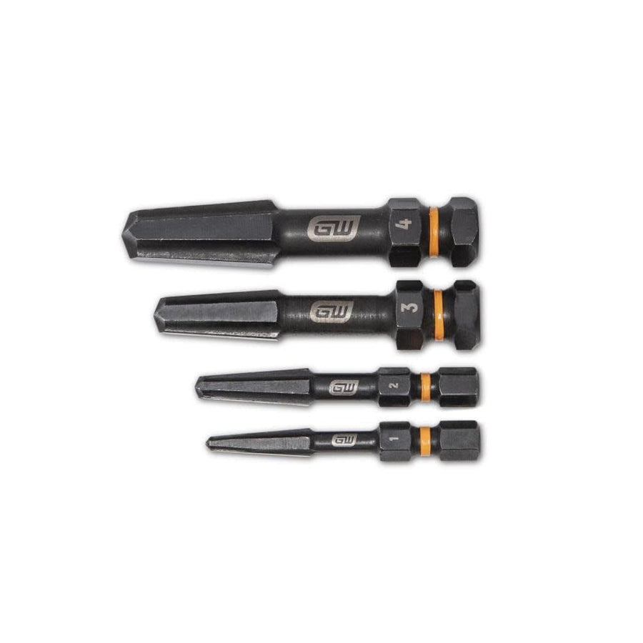 4 PC. GEARWRENCH Bolt Biter Screw Extraction Set - 84787, Chrome, Large