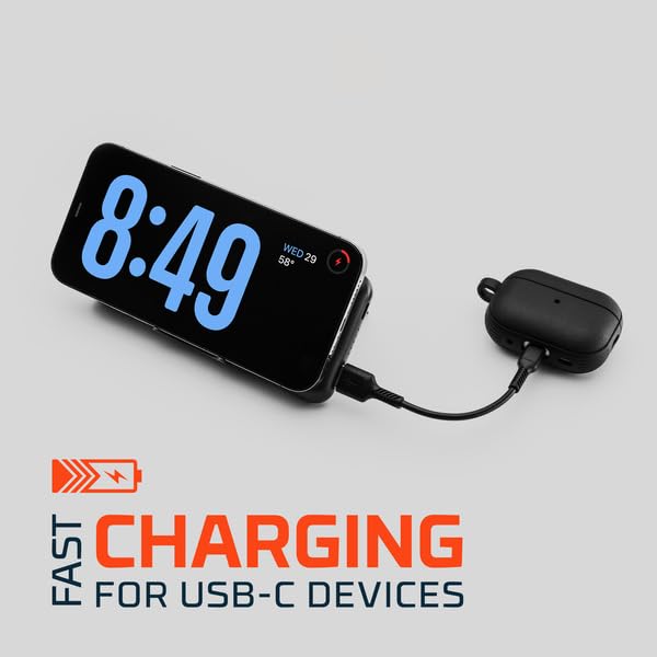 10K NEBO Wireless 10000mAh Power Bank | 37Wh Capacity, 2-Way Output Charging, Durable USB & USB-C Ports, Compatible with iPhone & Android, Built-in Kickstand, TSA Approved Travel Essential