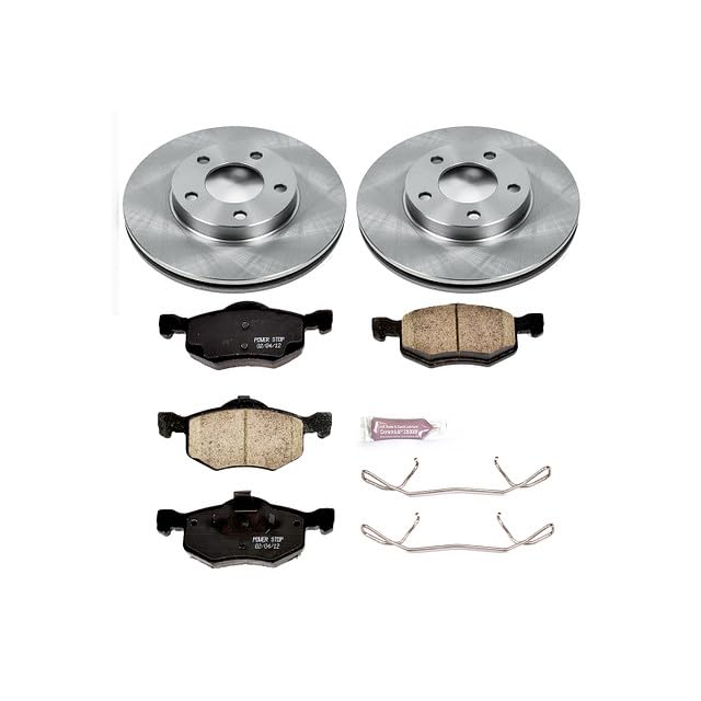 POWERSTOP Autospecialty KOE1930 Front Replacement Brake Kit-OE Brake Rotors & Ceramic Brake Pads