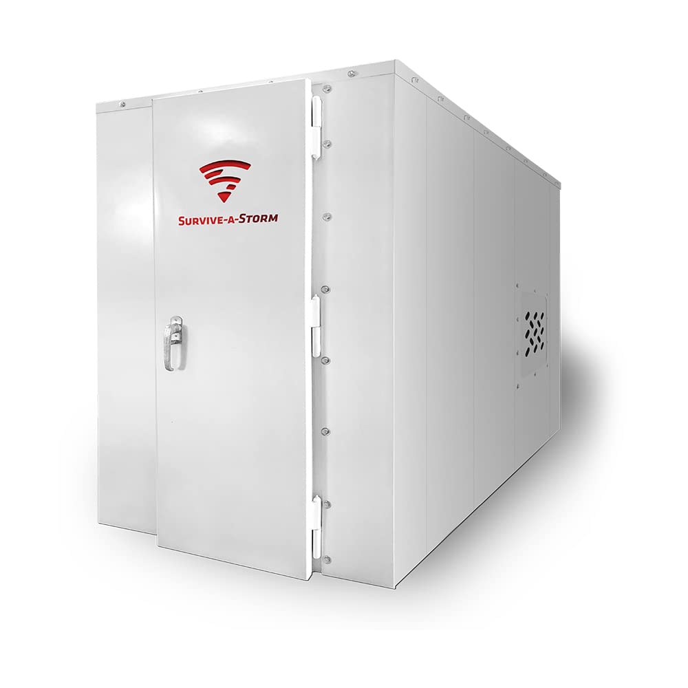 4x8 ShelterCube Panelized Steel Indoor Tornado Shelter (Door on 4-Ft Side) - FEMA Compliant - from Survive-a-Storm Shelters