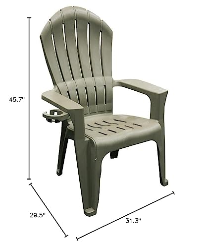 ADAMS MFG 8390-13-3900 Big Easy Gray Adirondack PATIO FURN, One Size