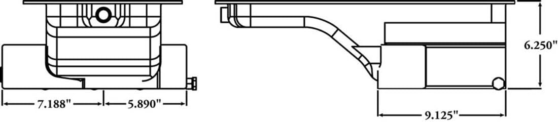 Oil Pan Moroso 20548 for Ford 4.6/5.4 Engines (Road Race Applications)