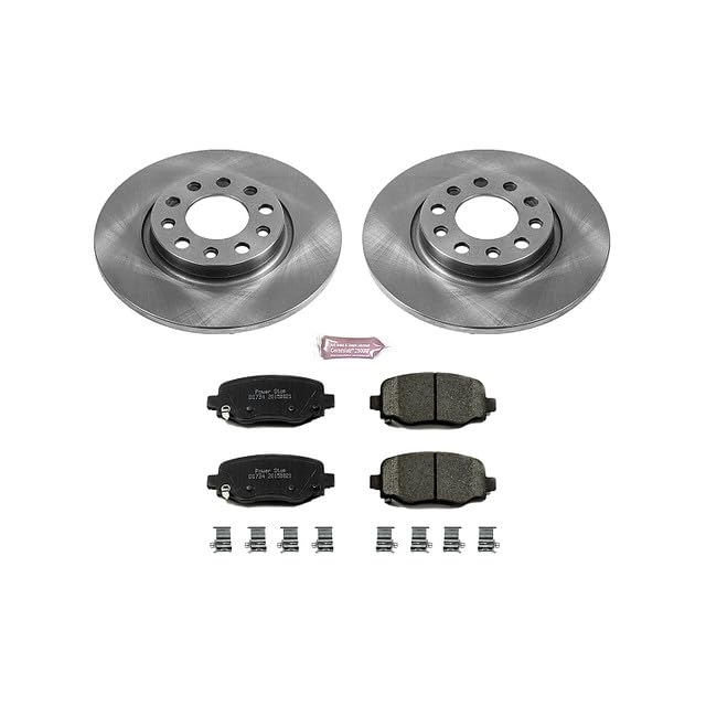 Power Stop Autospecialty KOE6543 Rear Replacement Brake Kit-OE Brake Rotors & Ceramic Brake Pads [Application Specific]