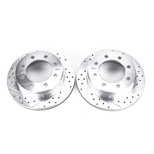 Rear Power Stop AR8644XPR Drilled & Slotted Evolution Rotor Pair