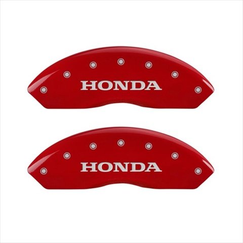 Honda MGP Caliper Covers 20216SHOHRD Red Caliper Covers - Engraved Front & Re...
