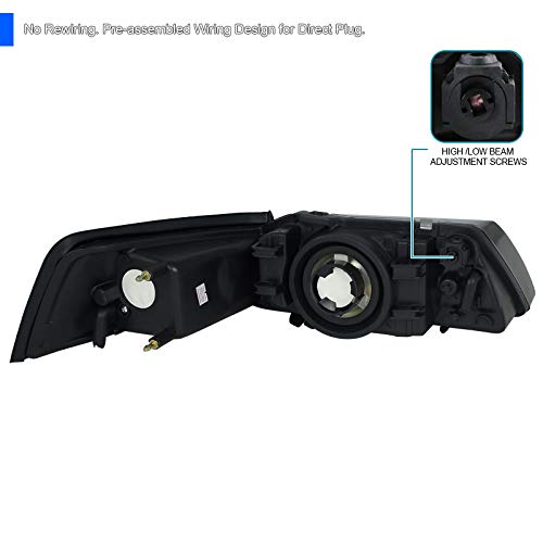 LH-MST99G-RS Spec-D Tuning Headlights- Smoke FORD MUSTANG 94-04