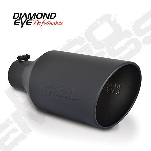 Diamond Eye 5in-7inX18in TIP BOLT-ON ROLLED ANGLE 15 ANGLE CUT DIAMOND EYE BLACK POWDER COATED