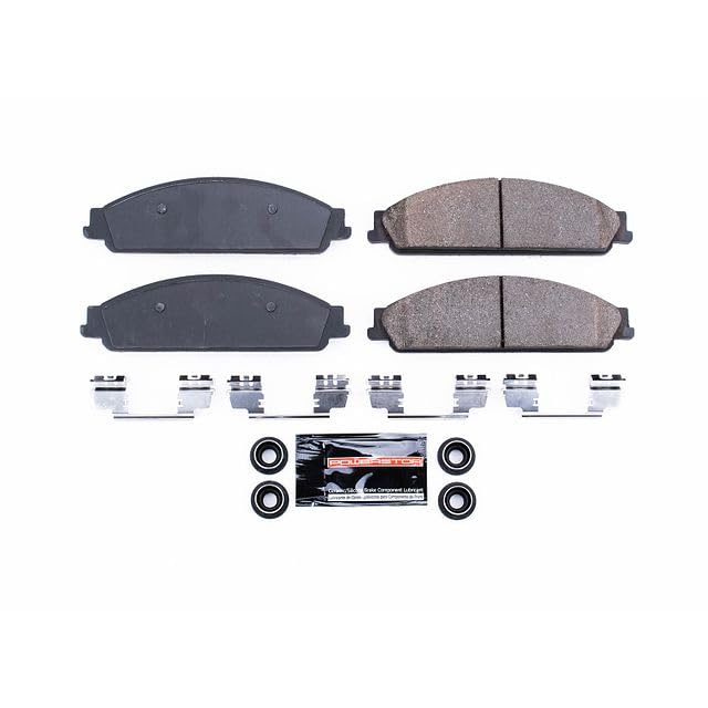 Power Stop Z23-1070 Z23 Sport Carbon Fiber Infused Ceramic Brake Pads with Hardware For Five Hundred, Freestyle, Taurus, Taurus X, Montego, Sable [Model Specific]