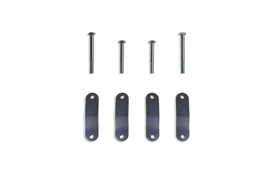 Part# 716710 MaxTrac SUSPENSION'S is A Pair of 1" Rear Lift Shackles Made UP of 4 Steel Plates & Powder Coated Grey