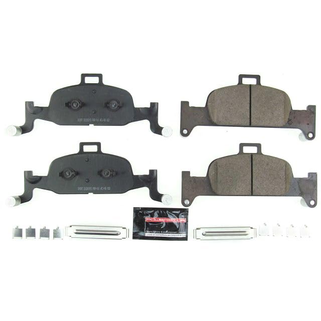 Power Stop Z23-1897 Z23 Sport Carbon Fiber Infused Ceramic Brake Pads with Hardware For A4, A4 Quattro, A4 allroad, A5 Quattro, A5 Sportback, A6 Quattro, Aud [Model Specific]