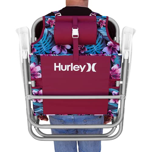 Backpack Hurley Beach Chair, Cabana, Black
