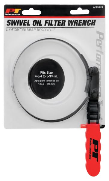 W54049 Performance Tool 4-3/4 to 5-3/4-Inch Swivel Filter Wrench