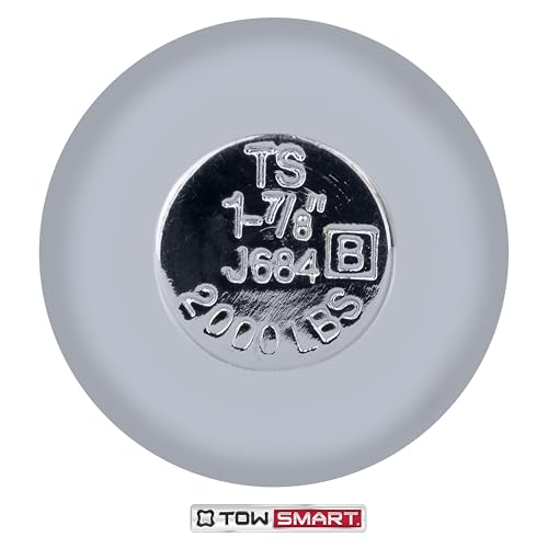 Chrome Class I Trailer Hitch Ball, 2,000 lb., 1-7/8 in. Ball Diameter, 1 in. x 2 in. Shank