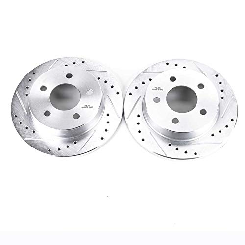 Power Stop Rear AR8142XPR Drilled & Slotted Rotor Pair For Mustang 1994-2004 [Model Specific]