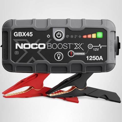 NOCO Boost GBX45 X: 1250A UltraSafe Jump Starter – 12V Lithium Battery Booster Pack, Portable Jump Box, Power Bank & Jumper Cables - for 6.5L Gas and 4.0L Diesel Engines