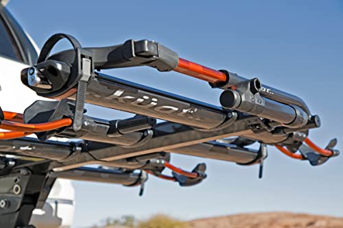 KUAT NV 2.0-2" Add-On - +2-Bike Rack | Increases The 2" NV to a 4-Bike Hitch Rack | Rugged All-Metal Construction | E-Bike Compatible | Gray Metallic and Orange Anodize (NA22G)