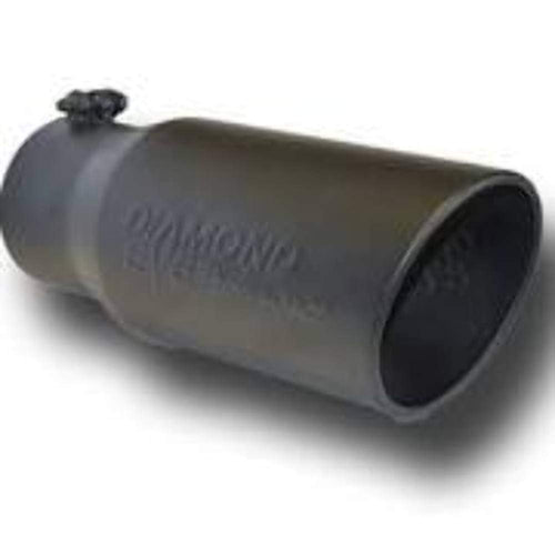 Diamond Eye - BOLT-ON ROLLED ANGLE 15 ANGLE CUT TIP 4in-7inX18in Diamond Eye - BLACK POWDER COATED (4718BRA-DEBK)