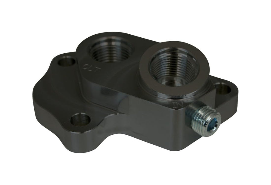 Remote Filter Adapter Moroso, Fits Ford 5.0 Coyote Engines, Gen 1/2/3