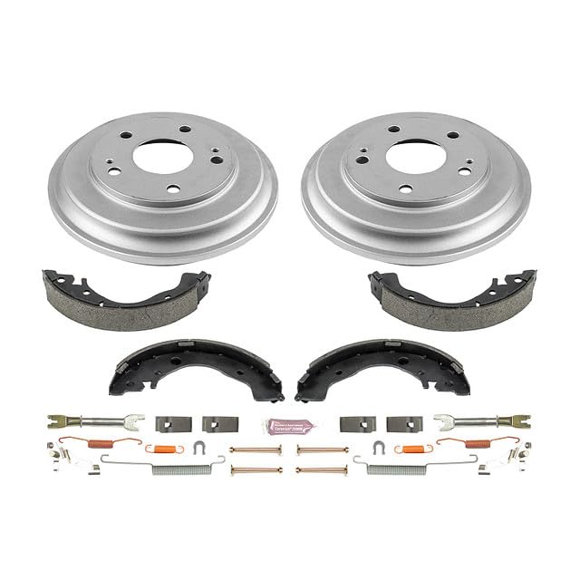 Power Stop Autospecialty KOE15398DK Rear Replacement Brake Kit-OE Brake Drums & Ceramic Brake Pads For Honda Civic 2012-2015 [Model Specific]