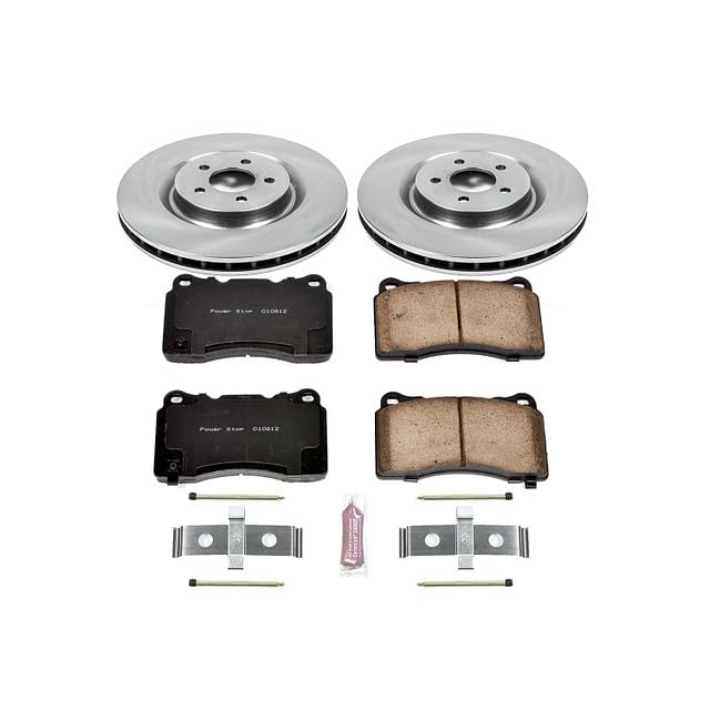 Power Stop Autospecialty KOE4547 Front Replacement Brake Kit-OE Brake Rotors & Ceramic Brake Pads For Ford Mustang 2007-2014 [Model Specific]