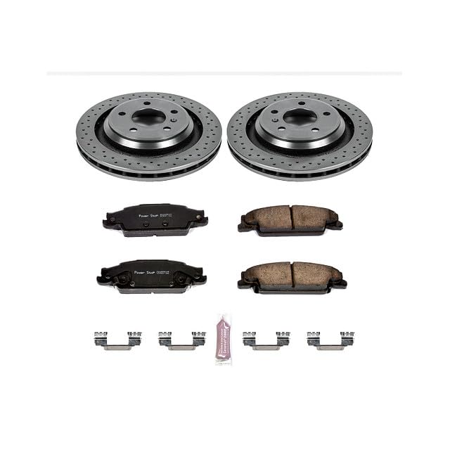 Power Stop Autospecialty KOE5289 Rear Replacement Brake Kit-OE Brake Rotors & Ceramic Brake Pads For Pontiac Grand Prix 2005-2008 [Model Specific]