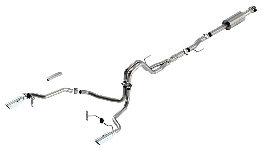 Borla 2021 F-150 5.0L 4dr CC SB EC STB Lariat/KR/Platinum/LTD 3/2.25 SRE Cat-Back ATAK CHR Tips - 140867