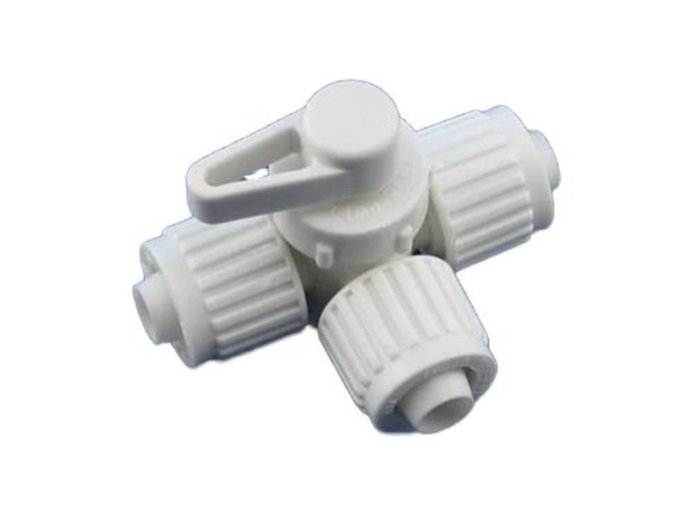 Flair-It Plastic 16902 180 Degree Center Drain Valve, 0.375" Size