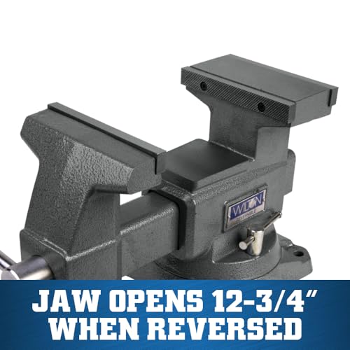 Reversible Wilton Bench Vise, 6-1/2" Jaw Width, 7-1/4" & 12-3/4" Jaw Opening, 4" Throat (Model 4650R)