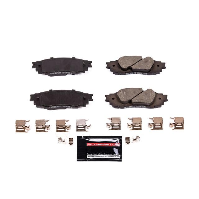 Power Stop Z23-1879 Z23 Evolution Sport Carbon Fiber-Ceramic Brake Pad For Lexus Toyota [Model Specific] Rear