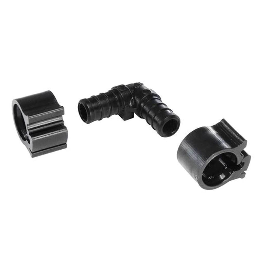 Black PEXLOCK 30800 Elbow 1/2"