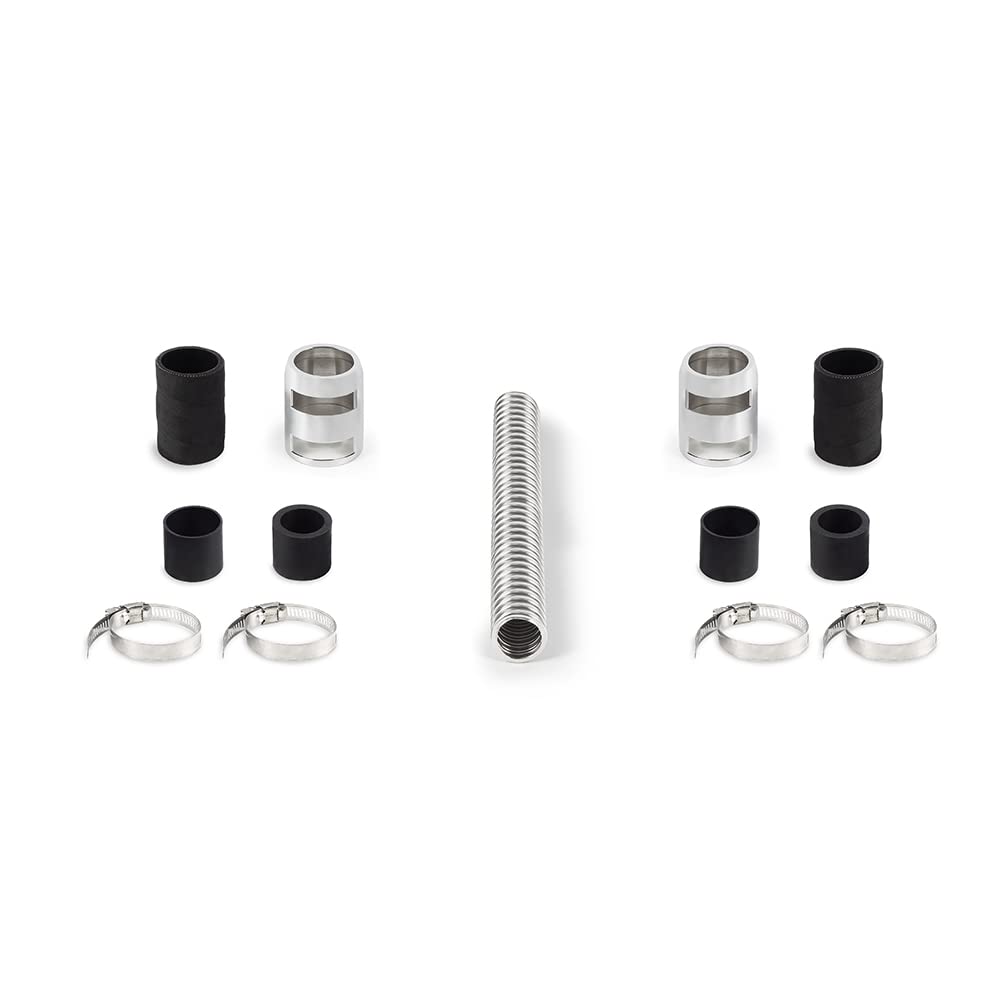 Mishimoto Universal Flexible Stainless Steel Radiator Hose Kit, 12”, Chrome MMAH-U12C