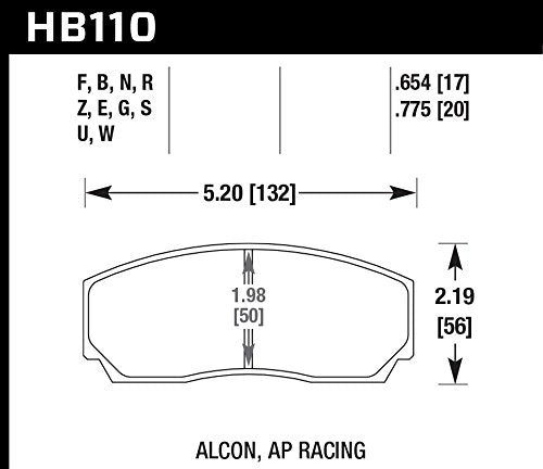 Hawk Performance HPS 5.0 HB110B.654 Street Brake Pads